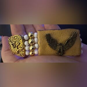 Vintage Egyptian bracelet Harley themed “Eagle”